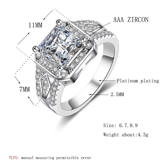 Luxury Crystal Engagement Rings - Picture 4 of 4